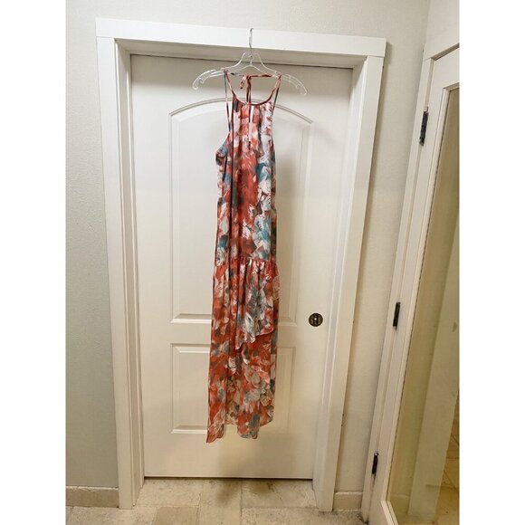 Parker Dress Womens XS Maxi Sleeveless Ruffle Abstract Floral NWT - Picture 2 of 6
